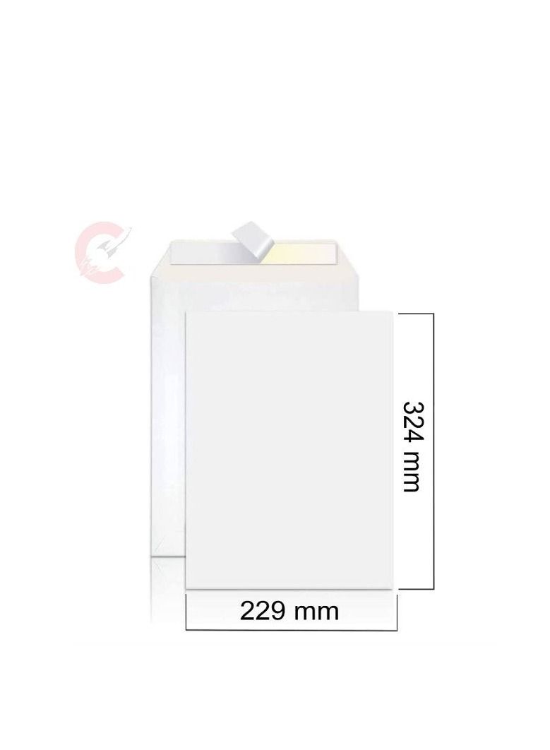 Generic A4 White Envelopes, 324 x 229 mm Self Sealing Mailing Envelope for Posting mailing Home Office and Ecommerce, 80gsm, pack of 50  - Image 1