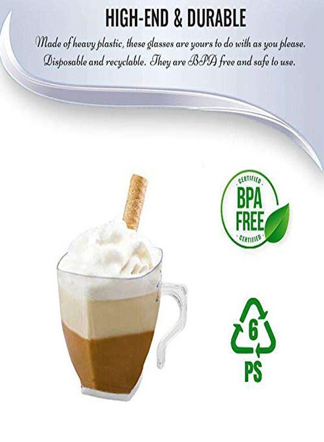 كايا أكواب كايا البلاستيكية المربعة الشفافة الصغيرة للقهوة والشاي (2 أونصة، عبوة من 12 كوبًا) - تصميم أنيق وعملي - مثالية للاحتفالات والتجمعات والاستخدام اليومي - Image 5