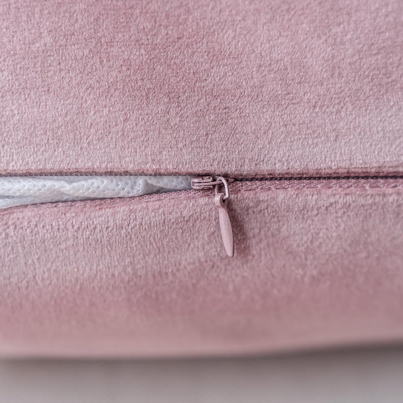 NiNi ALL Decorative Throw Pillow Covers Pack of 2, Velvet Throw Pillow Cases for Couch Pillows Cover Bedroom Living Room Outdoor Pillow Covers 20x20 Inch Dusty Pink - Image 5