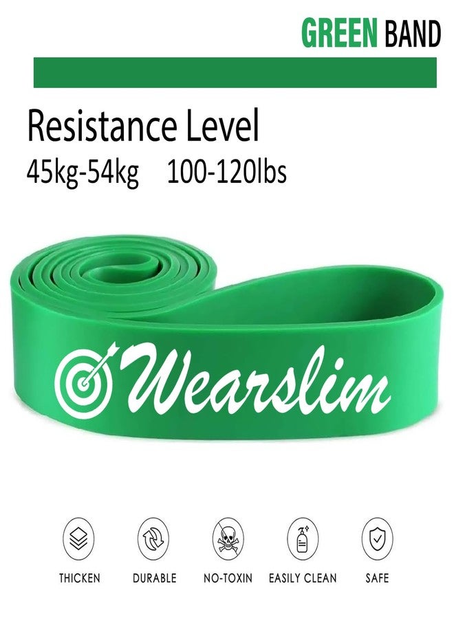 Wearslim Natural Rubber Professional Pull Up Exercise Resistance Band With Door Anchor For Gym, Home Workout & Physical Therapy - 90-220Lbs (Color May Vary) - Image 2