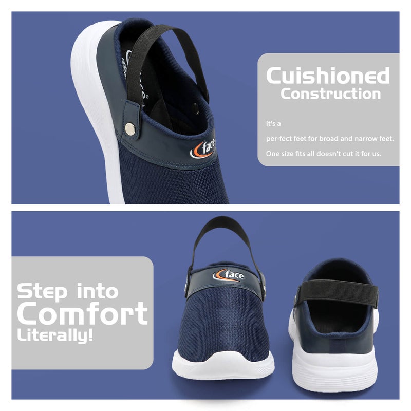 Face Navy Summer Clogs for Men - Image 3