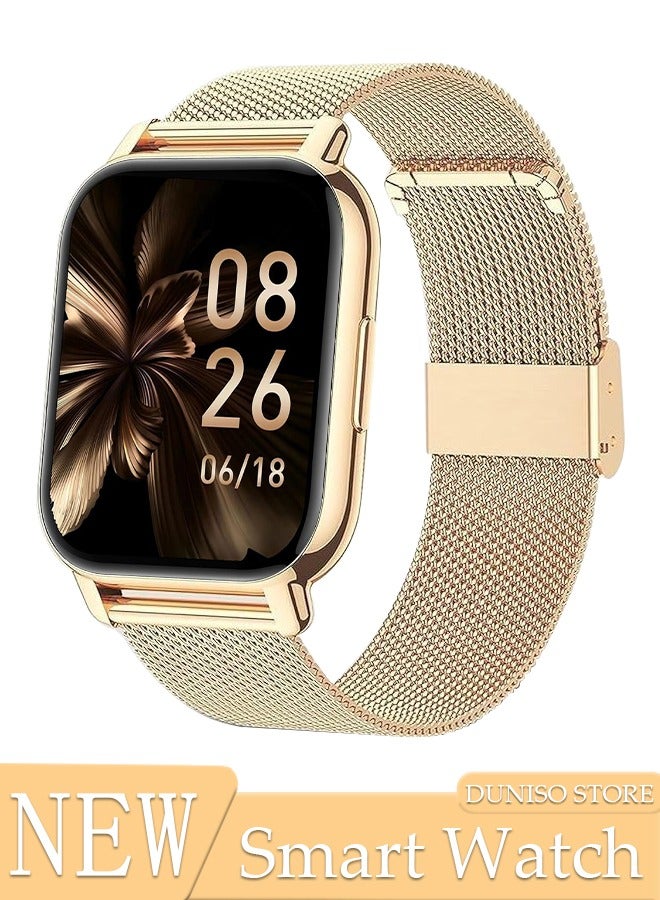 DUNISO Smart Watch, 1.85" HD Samrt Watches for Men and Women, Fitness Tracker Watch with Blood Pressure/Heart Rate/Sleep Monitor, Smart Watch for Android/iOS Phones, IP68 Waterproof Sport Watch  - Image 1