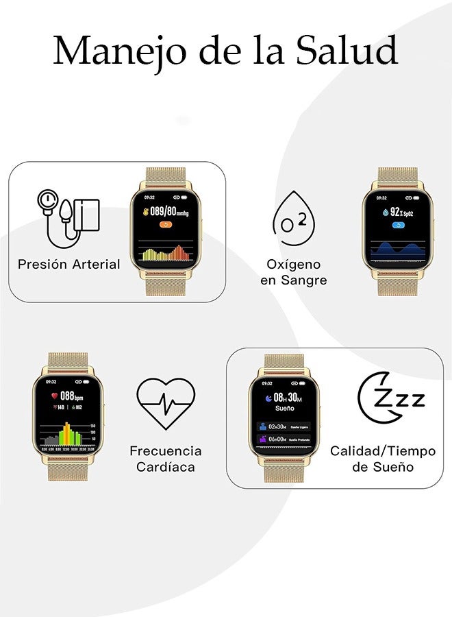 DUNISO Smart Watch, 1.85" HD Samrt Watches for Men and Women, Fitness Tracker Watch with Blood Pressure/Heart Rate/Sleep Monitor, Smart Watch for Android/iOS Phones, IP68 Waterproof Sport Watch  - Image 3