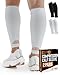 Doctor's Select Doctors Select 2 Pairs Copper Calf Compression Sleeves for Women Compression Sleeves for Women Calf Leg Sleeves Varicose Veins Compression Socks Black and White - Image 1