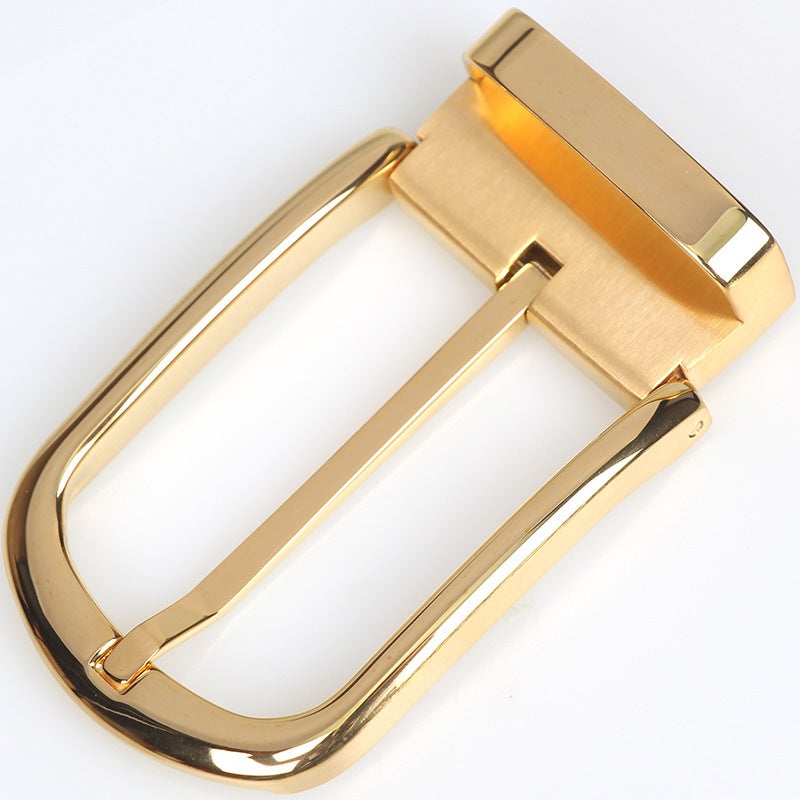 Factory Men'S Pin Buckle Stainless Steel Belt Adjustment Buckle Head Belt Pin Buckle Japanese Word Large Hardware Accessories - Image 2