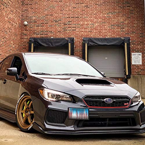 x xotic tech Front Grille Hood Frame Edge Vinyl Decal, JDM Style Pre-Cut Overlay Wrap Sticker, Compatible with Subaru WRX STI 2018-2021 (Glossy Red) - Image 4