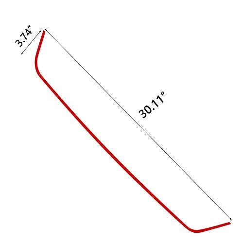 x xotic tech Front Grille Hood Frame Edge Vinyl Decal, JDM Style Pre-Cut Overlay Wrap Sticker, Compatible with Subaru WRX STI 2018-2021 (Glossy Red) - Image 2
