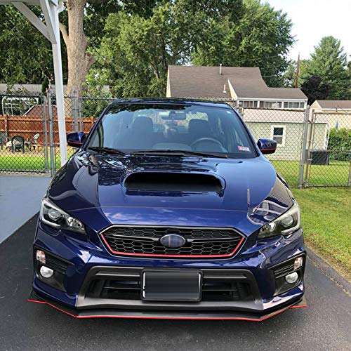x xotic tech Front Grille Hood Frame Edge Vinyl Decal, JDM Style Pre-Cut Overlay Wrap Sticker, Compatible with Subaru WRX STI 2018-2021 (Glossy Red) - Image 5