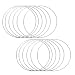Mormchlots 10Pcs 150mm 6 Silver Metal Rings Unfinished Round Rings Floral Macrame Hoops Macrame Supplies for DIY Crafts Dream Catchers - Image 2