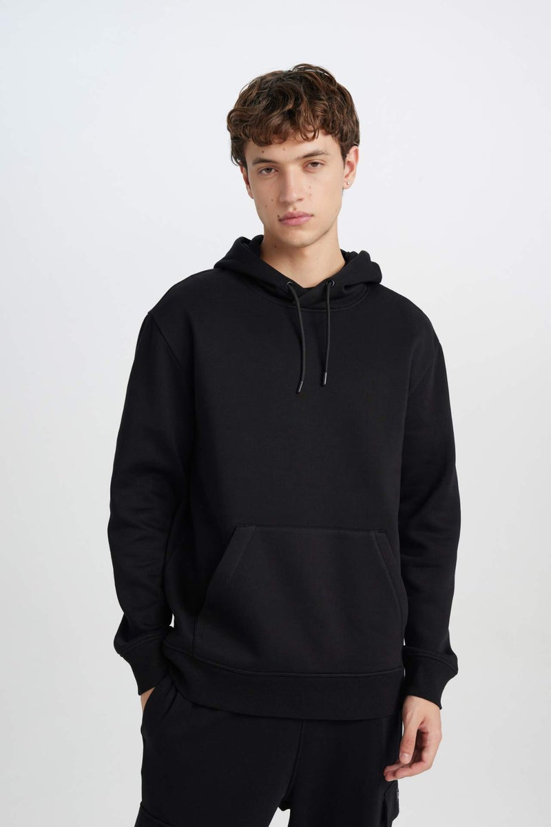 DeFacto Regular Fit Long Sleeve Hoodie - Image 1