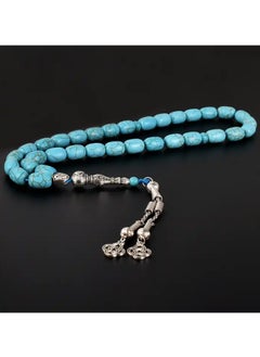 Hilalful HilalFul Prayer Beads - Turquoise | Natural Stone | Rosary Beads for Dhikr, Prayer For Adults | Islamic Gift Eid, Ramadan, Wedding, Anniversary, Birthday | 33 Beads  - Image 5