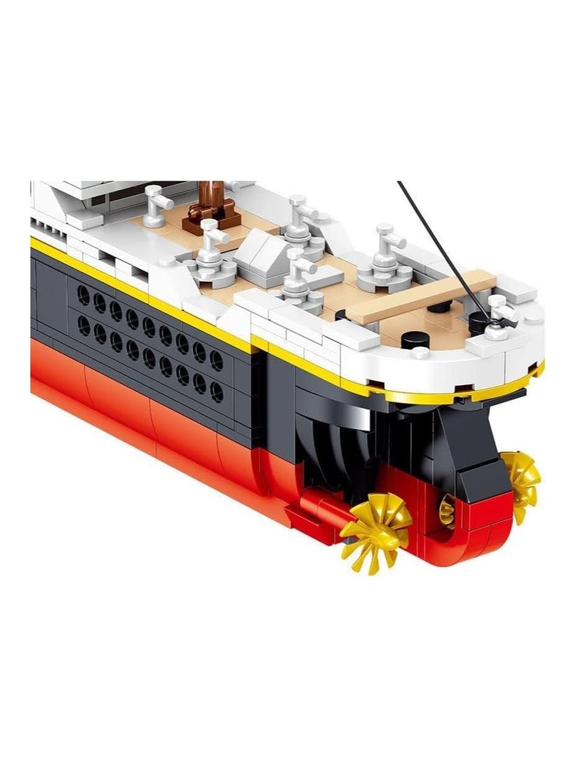 Technic Titanic Model Building Block Set - 1288Pcs Cruise Ship Replica Kit - Detailed and Historical Titanic Boat Model for Display