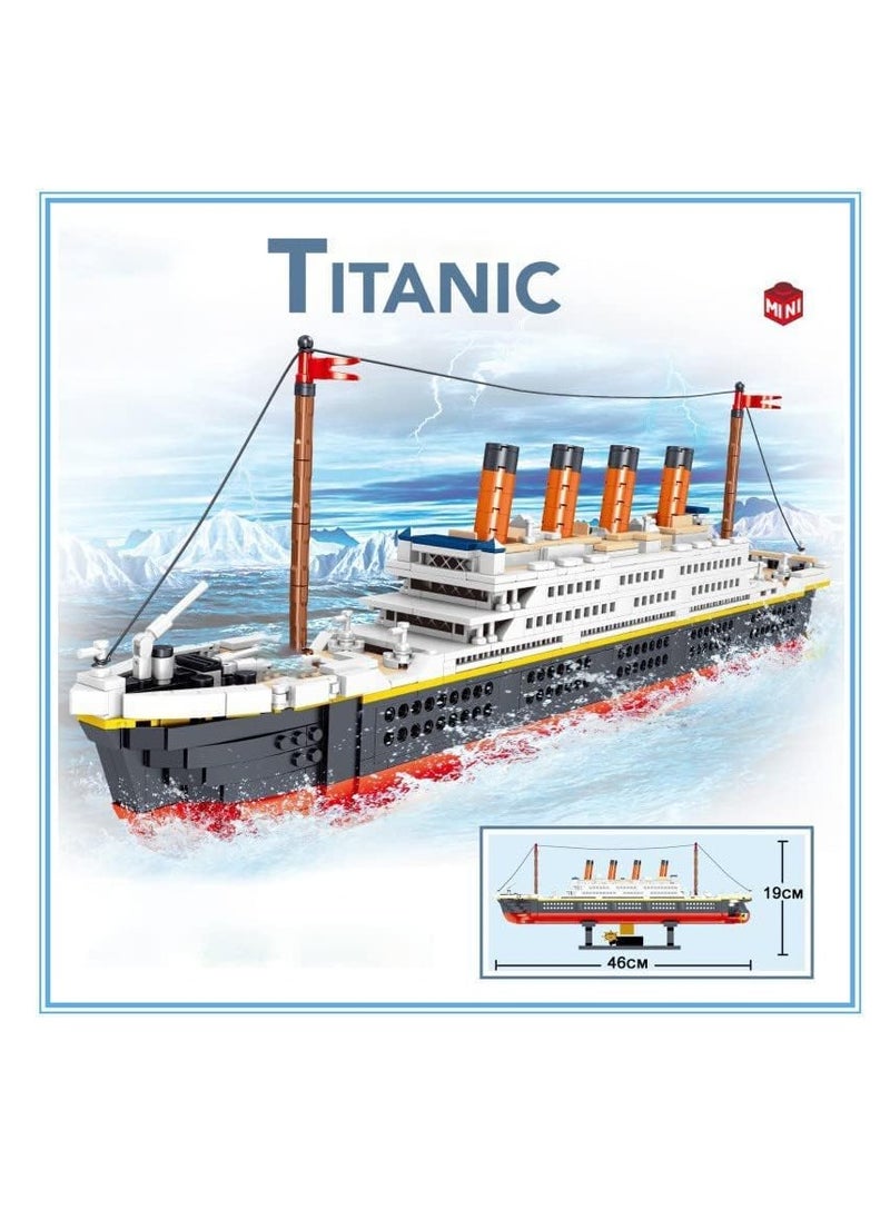 SYOSI Technic Titanic Model Building Block Set - 1288Pcs Cruise Ship Replica Kit - Detailed and Historical Titanic Boat Model for Display  - Image 5