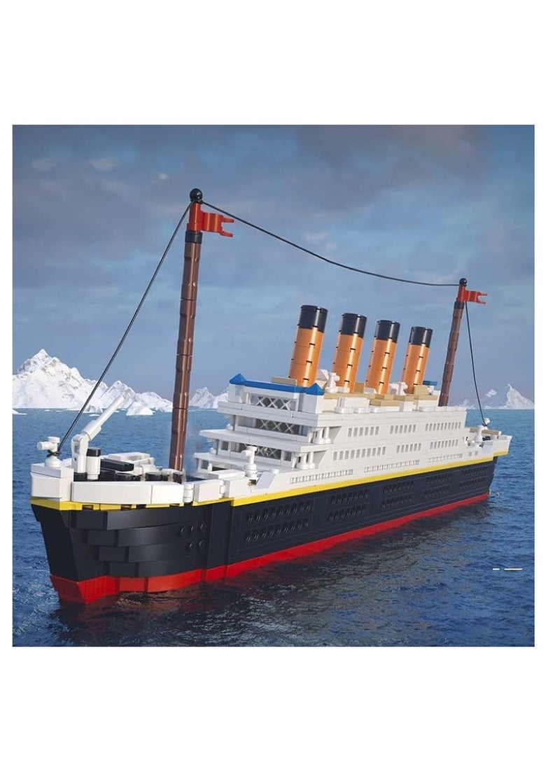 Technic Titanic Model Building Block Set - 1288Pcs Cruise Ship Replica Kit - Detailed and Historical Titanic Boat Model for Display