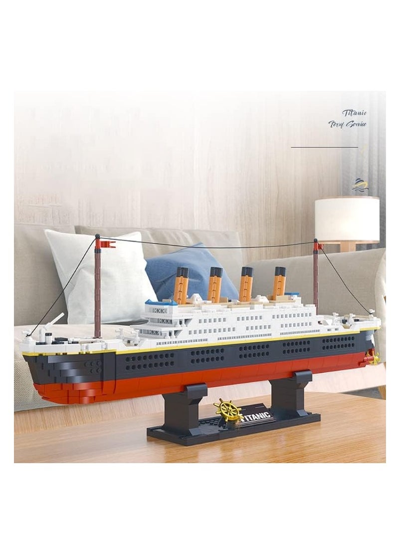 SYOSI Technic Titanic Model Building Block Set - 1288Pcs Cruise Ship Replica Kit - Detailed and Historical Titanic Boat Model for Display  - Image 3