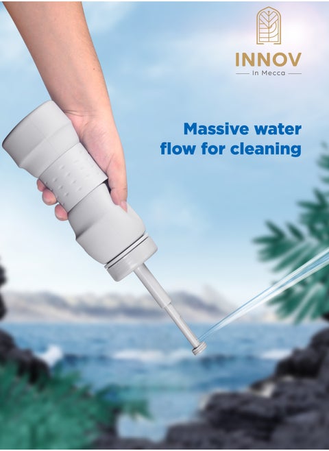 Portable Shattaf Bidet, Portable Bidet, 500ml Portable Bidet with Retractable Nozzle, Postpartum Care, Travel shattaf, Foldable bottle , Suitable for Men, Baby, Women or Bedridden Patient