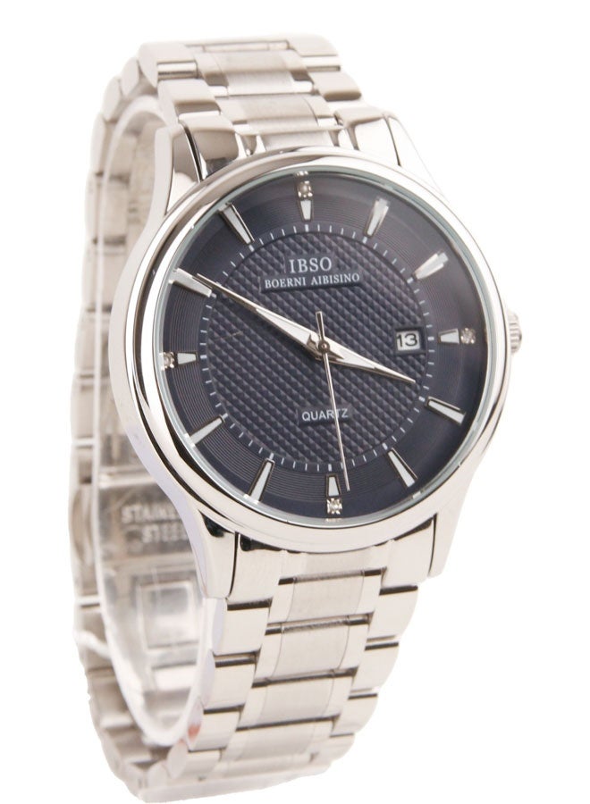 IBSO Classic Watch for Men-Analog- Quartz - Silver stainless steel Band - S8230G - Image 3
