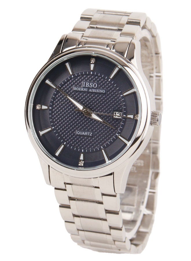 IBSO Classic Watch for Men-Analog- Quartz - Silver stainless steel Band - S8230G - Image 2