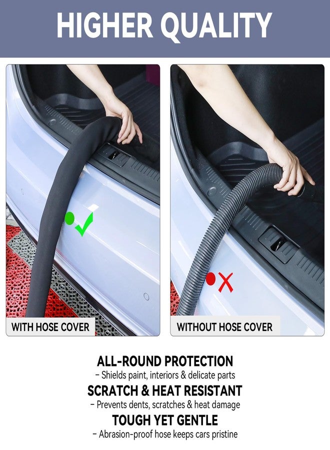 CCTIVED Shop Vac Hose Cover for Car Detailing, 70.5 Inch Trolling Motor Cable Sleeve, Universal Vacuum Hose Protector & Wire Protection, Lightweight & Easy to Clean (70.5 INCH) - Image 4