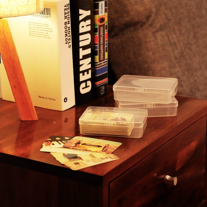 SATINIOR 12 Pack Clear Plastic Beads Storage Containers Box with Hinged Lid for Beads and More (4.45 x 3.3 x 1.18 Inch) - Image 5