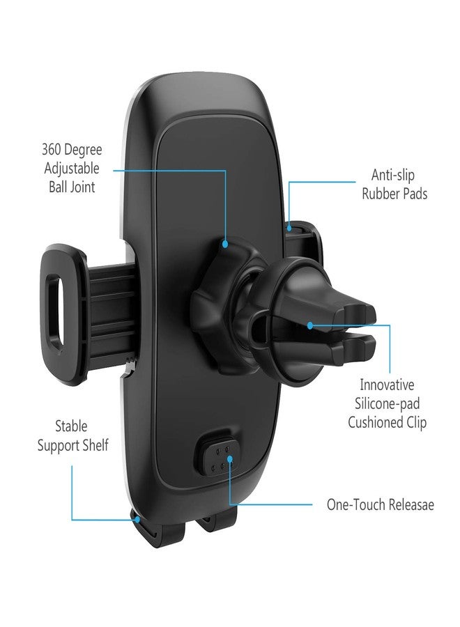 WIzGear Phone Holder for Car, WizGear Car Phone Mount Air Vent Cell Phone Holder for Car, Air Vent Phone Holder for Car with Twist Lock Base Compatible with iPhone Xs/XS Max / 8/7 / 6, Galaxy S and More - Image 4