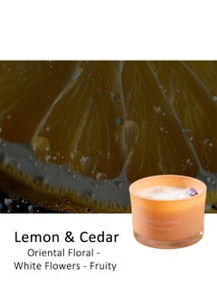 ruidisen Scented Candle, Long Lasting Soy Wax Aromatherapy Fragrance Candle for Home Office Spa Room Decor 90g Pink  - Image 2