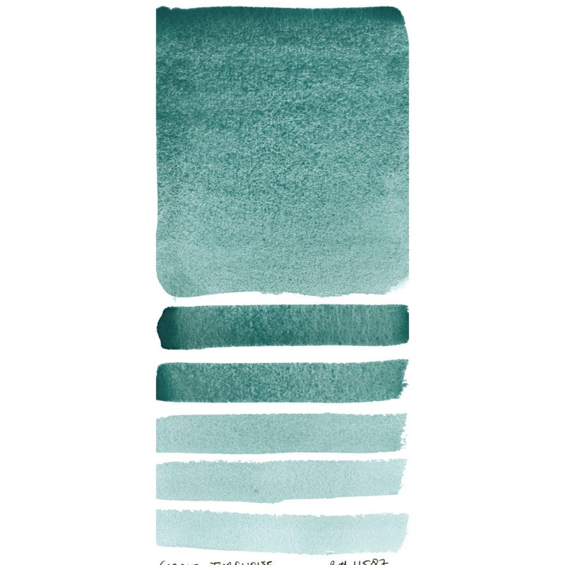 DANIEL SMITH 284600029 , Cobalt Turquoise Extra Fine Watercolor 15ml Paint Tube, 0.5 Fl Oz (Pack of 1) - Image 2