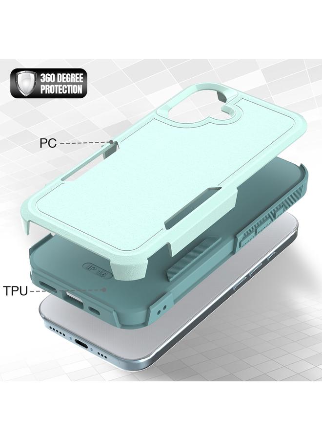 اس-توب جراب لهاتف iPhone 16 2 في 1 PC + جراب هاتف TPU - Image 3