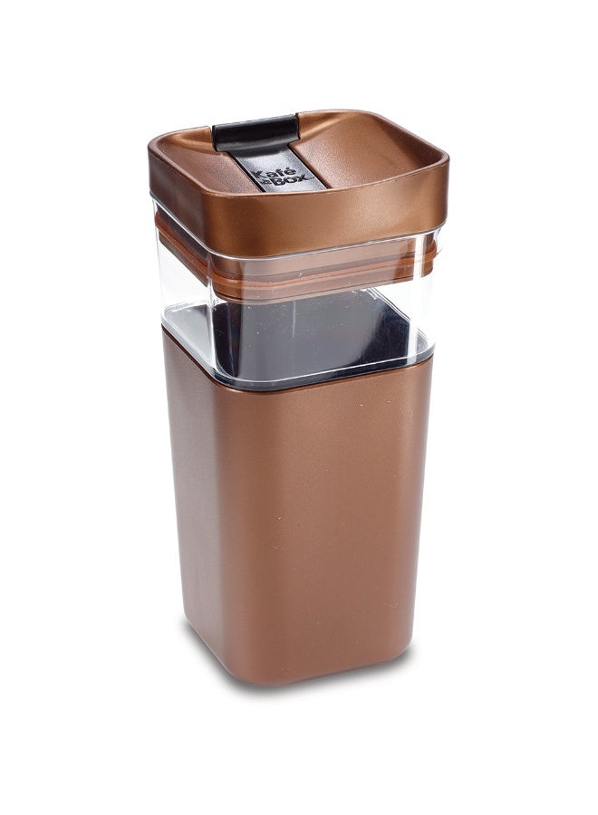 Precidio Kafe in the Box UNIQUE - Black | 12 oz/355 ml | Reusable Coffee & Tea Cup | BPA Free | Stylish & Convenient | Dishwasher Safe | Hot/Cold Sleeve | Eco-Friendly - Image 1