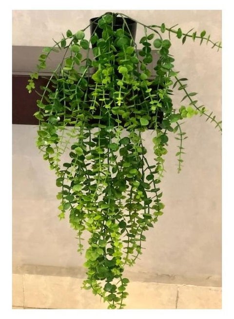 Waterfall And Artificial Plants