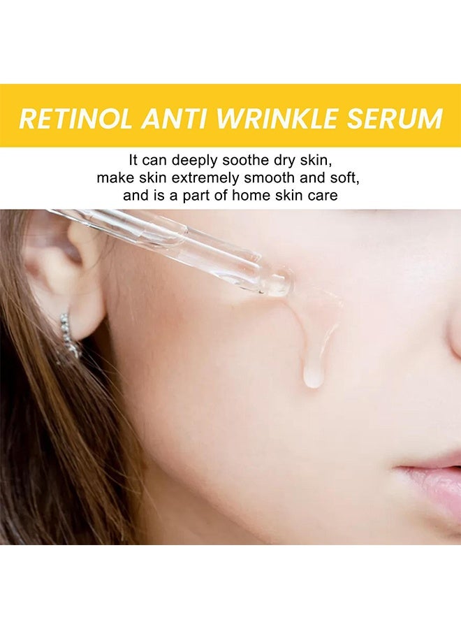 إيلهو مصل الريتينول المضاد للتجاعيد ، خلاصة الطاقة المضادة للشيخوخة ، جوهر شد مرطب للوجه مع تقليل التجاعيد المرشحة ، وبقع الشيخوخة وتأثيرات ما بعد حب الشباب للبشرة الباهتة والجافة - Image 3