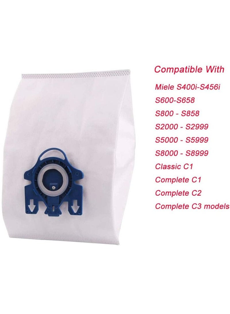 SYOSI Vacuum Cleaner Dustbags for Miele Airclean 3D Efficiency GN, 3D Vacuum Cleaner Replacement Bags for Miele GN Models, Vacuum Cleaner Accessories (12 Bags + 4 Filters + 1 Cleaning Brush) - Image 2