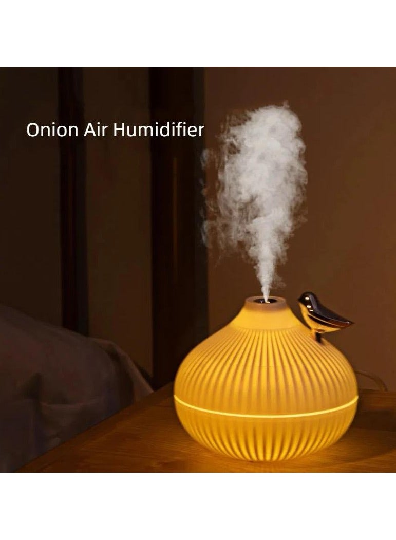 VIO Mini Portable Humidifier USB Connector Cool Mist Aromatherapy Air Humidifier Large Spray LED Night Light for Cars Office Bedroom Home White 200ML - Image 4