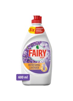 Fairy Dishwashing Liquid Refreshing Lavender 600ml  - Image 1