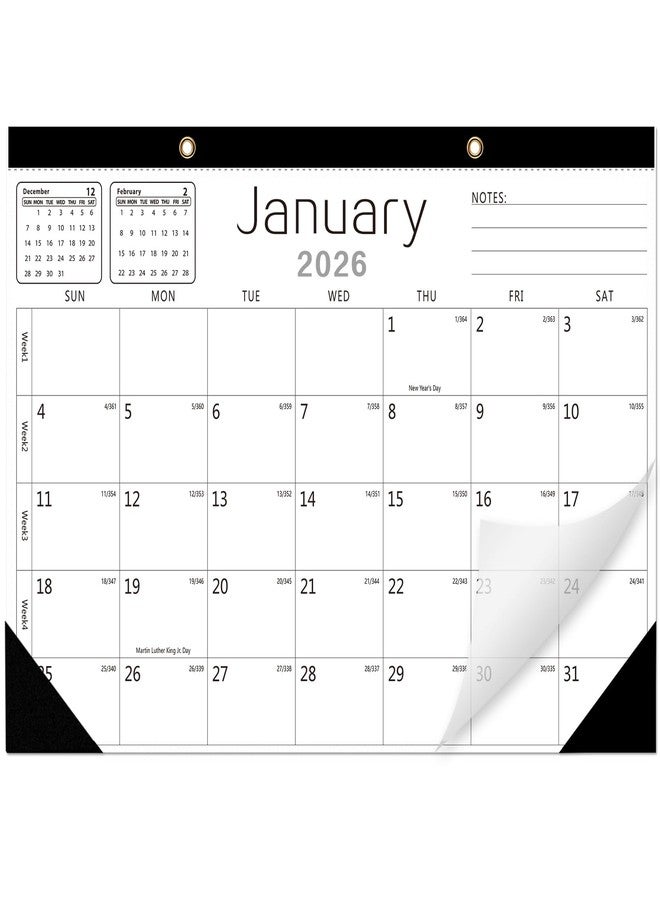 Yinghezu Wall Calendar -Calendar 2025-2026 from Jan. 2025 to Jun. 2026 (White(Jan.2025 to Jun.2026)) - Image 1