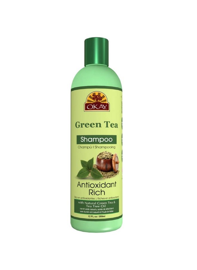 OKAY Green Tea Nourishing Antioxidant Rich Shampoo 12Oz / 355Ml  - Image 2