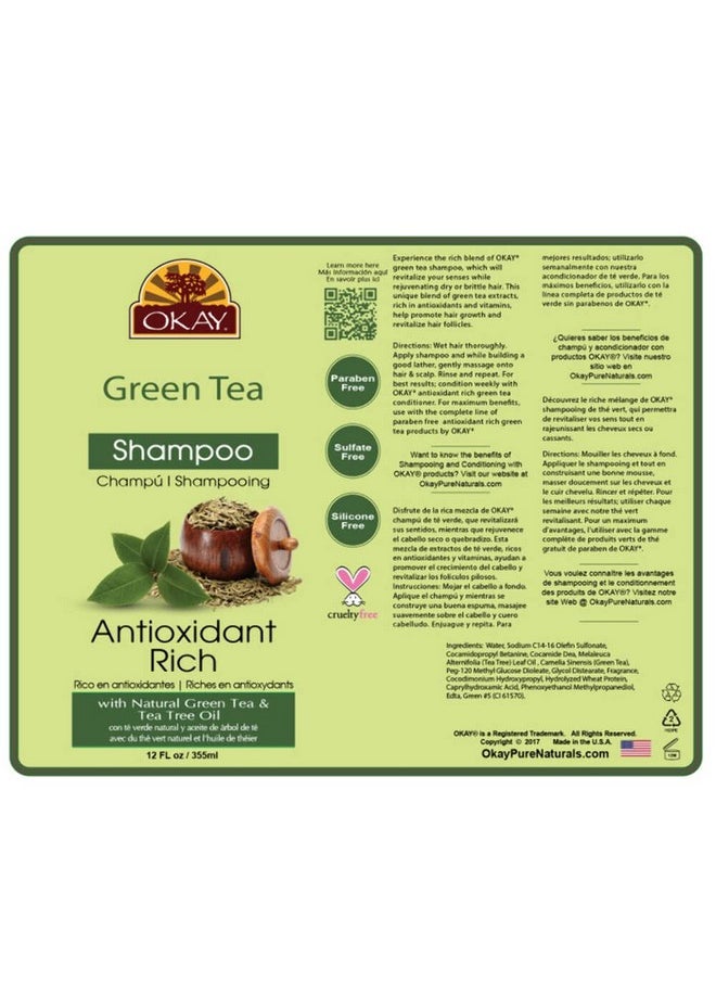 Green Tea Nourishing Antioxidant Rich Shampoo 12Oz / 355Ml - pzsku/ZEE9D830C2F781999EEA9Z/45/_/1696661872/7e2a11eb-b668-44dd-a626-3d507e93c1e7