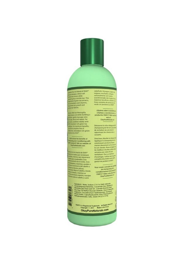 OKAY Green Tea Nourishing Antioxidant Rich Shampoo 12Oz / 355Ml  - Image 3