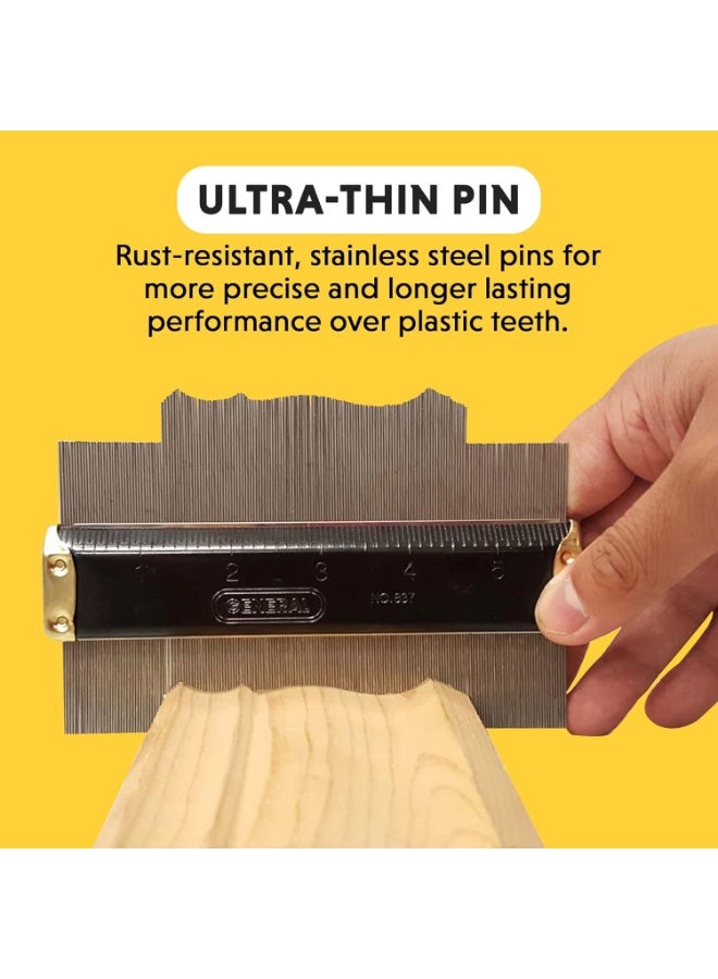 General Tools General Tools Contour Gauge 837 - 6" Angle Finder Tool for Home Improvement - Gadgets for Men  - Image 3