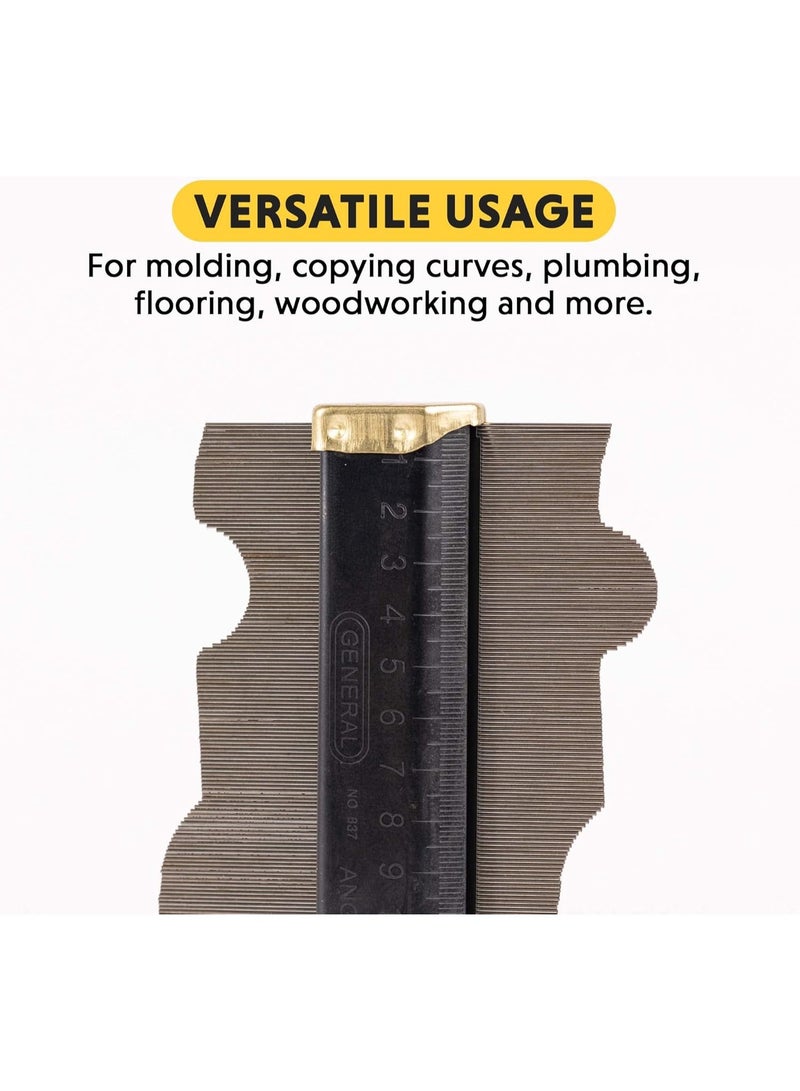 General Tools General Tools Contour Gauge 837 - 6" Angle Finder Tool for Home Improvement - Gadgets for Men  - Image 5