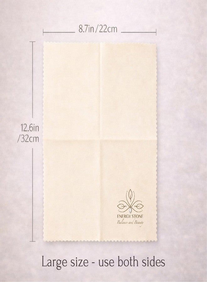 ENERGY STONE Silver and Gold Restoration Polishing Cloth, Anti-Tarnish Cleaner with Lasting Shine, for Fine Valuables Precious Metals, Jewery, Silverware, Musical Instrument, Coins - 1 Pack - Image 5