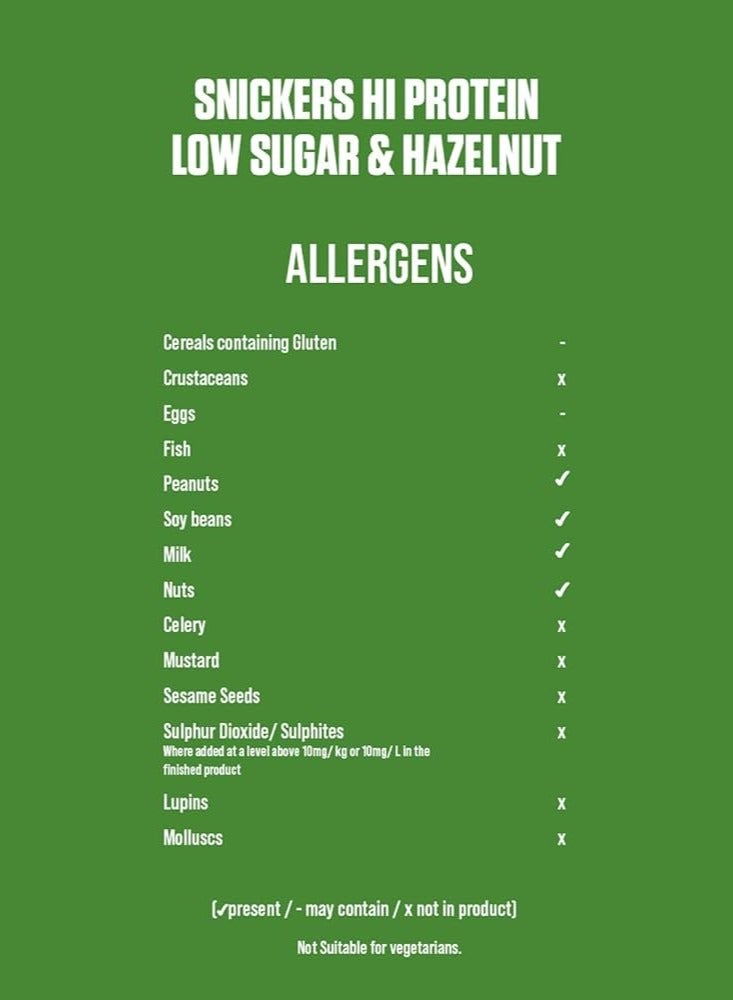 سنيكرز هاي بروتين منخفض السكر بالبندق 12 × 57 جم - Image 2