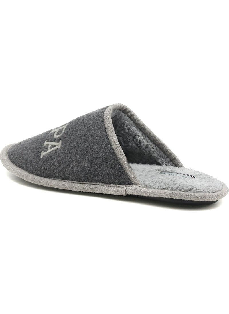 Frank 1pr Gray Men's Slippers