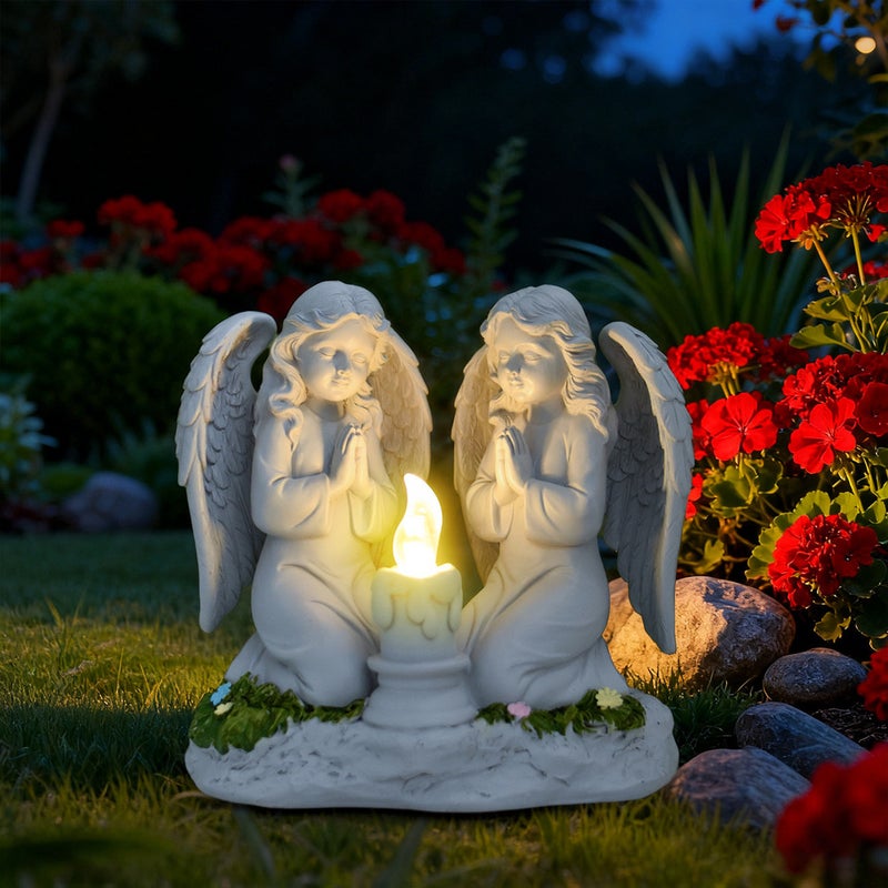 Solar Beautiful Praying Angel Outdoor Light for Garden Lawn Home Scene Decorative Night Lamp - Image 5