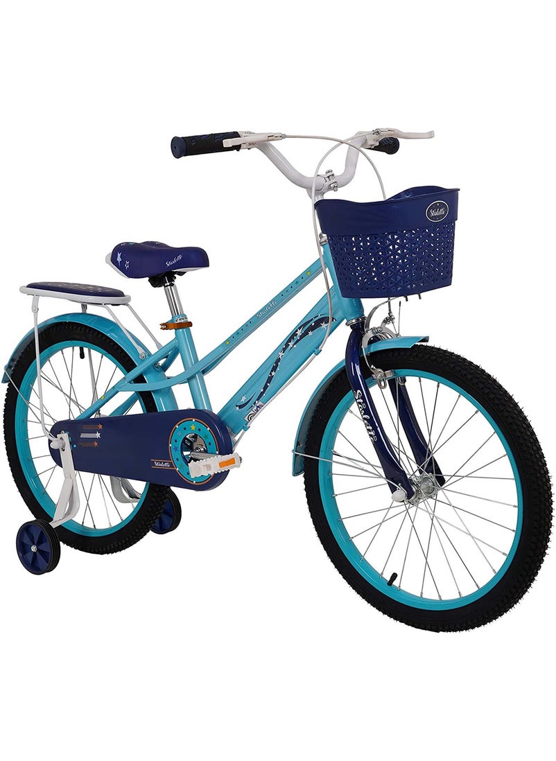 Vego Vego Starlette Girl's 20 Inch Bicycle with Training Wheels Blue  - Image 1