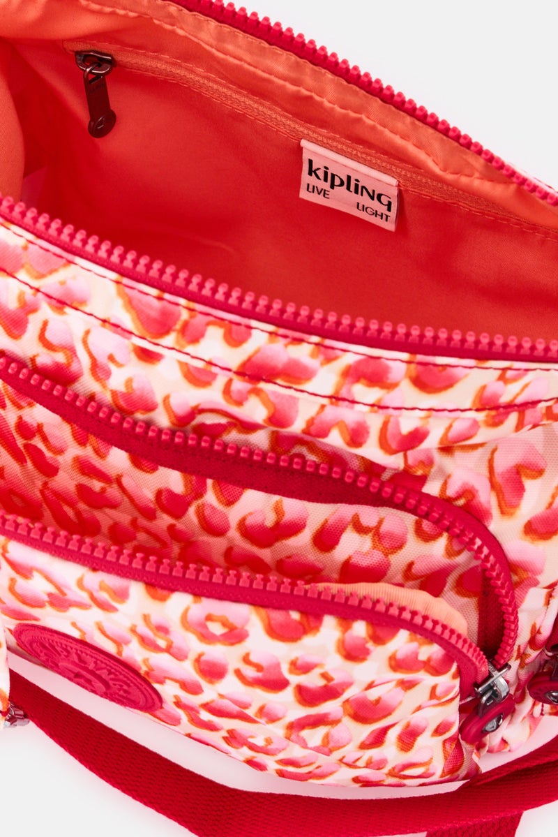 kipling حقيبة كتف نسائية بنقشة حيوانات، متعددة الألوان - Image 3