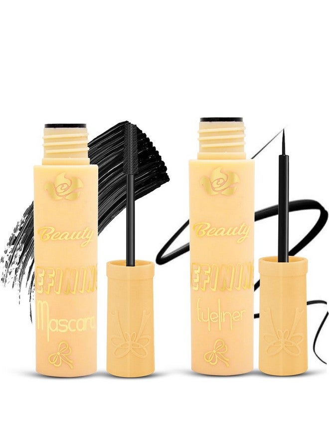 Ultimate Liquid Eyeliner 5Ml & Mascara 8Ml, All-Day Dramatic Eyes & Definition With Jet-Black Perfection, Smudge Proof & Transfer Proof, Water Resistant Defines Your Eyes Beautifully