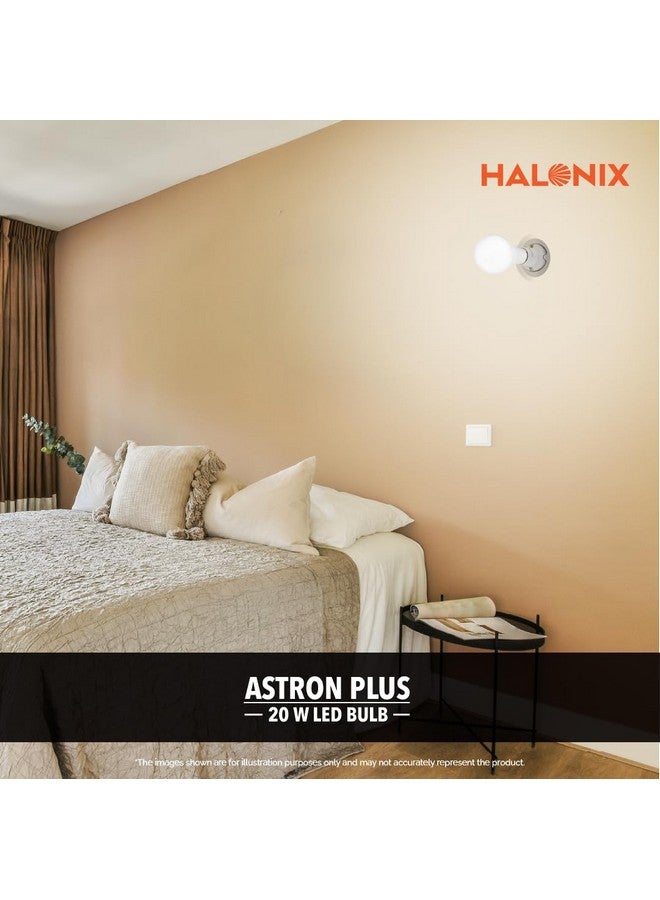 Halonix مصباح هالونيكس LED 20 واط | ضوء نهاري بارد (6500 كيلفن) | قاعدة - B22 | موفر للطاقة | حماية من الارتفاعات | عبوة من 4 - Image 3