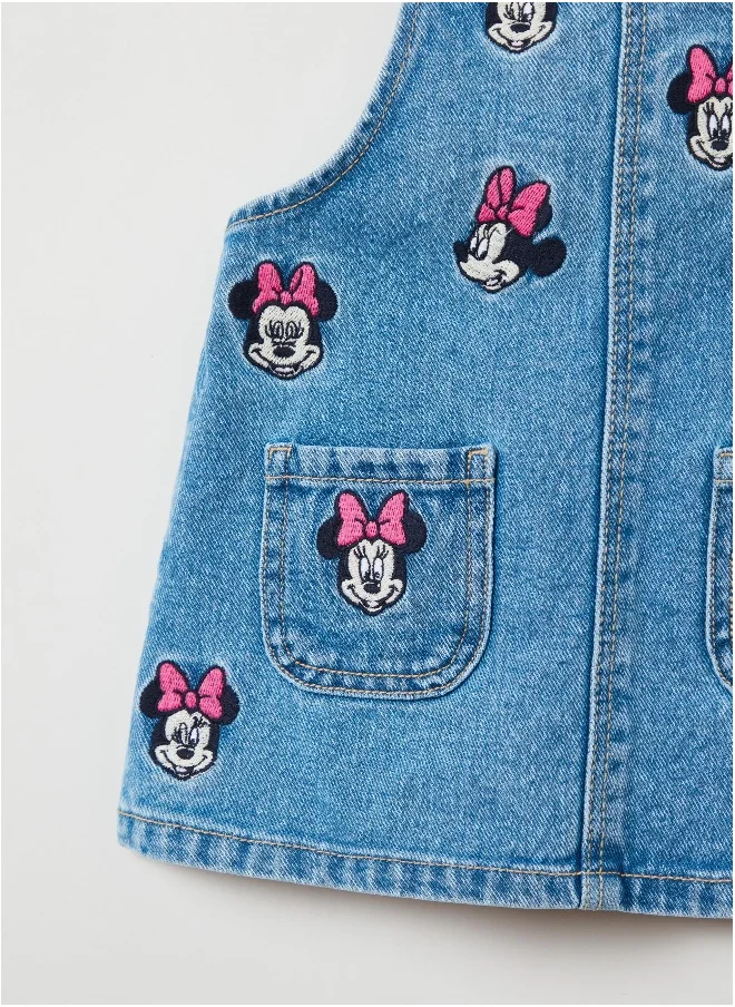 Ovs Pinafore with Minnie Mouse embroidery