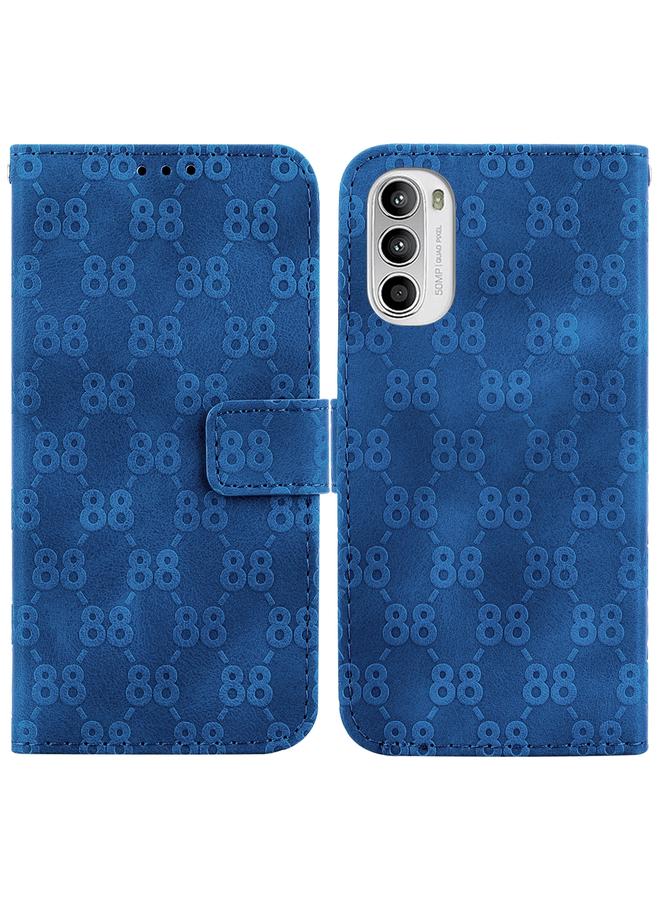 S-TOP Case For Motorola Moto G52J JP Version Double 8-shaped Embossed Leather Phone Case - Image 1